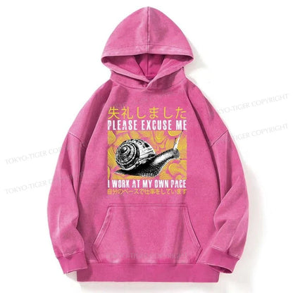 Tokyo-Tiger Snails That Work According To Their Own Rules Washed Hoodie