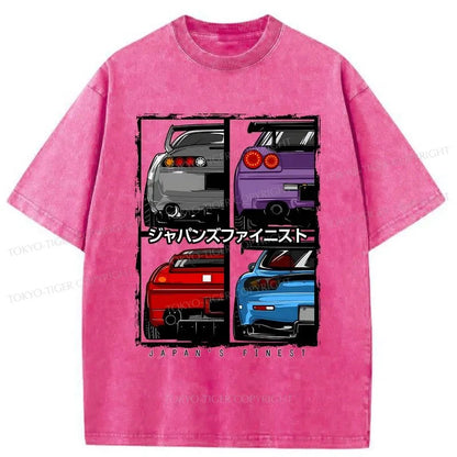 Tokyo-Tiger Japanese Car Washed T-Shirt