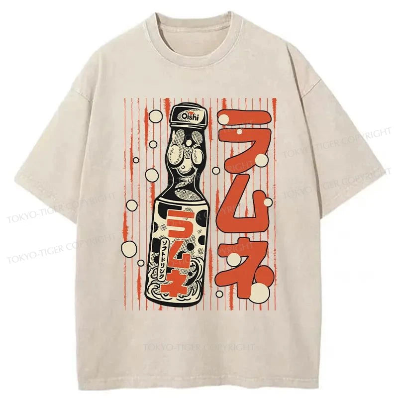 Tokyo-Tiger Lemon Squash Japanese Washed T-Shirt