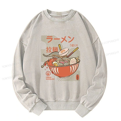 Tokyo-Tiger Fresh Ramen Noodles Washed Sweatshirt