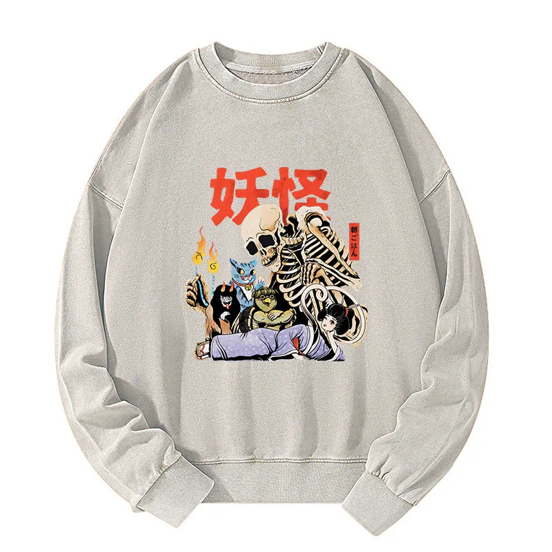 Tokyo-Tiger The Yokai Club Washed Sweatshirt