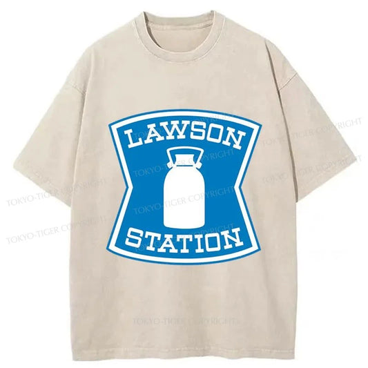 Tokyo-Tiger Lawson Station Japanese Washed T-Shirt