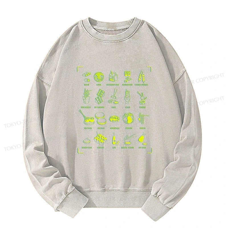 Tokyo-Tiger Tokyo Cuisine Washed Sweatshirt