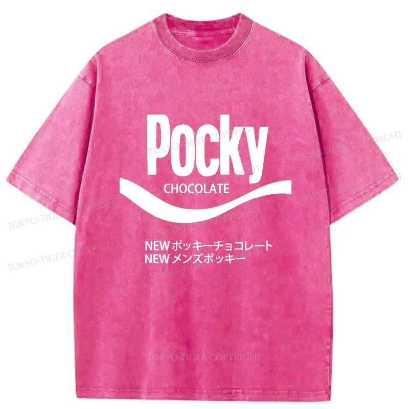 Tokyo-Tiger Pocky Logo Washed T-Shirt