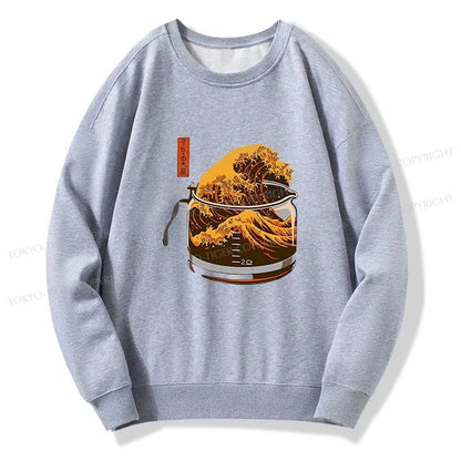 Tokyo-Tiger The Great Wave Of Coffee Japanese Sweatshirt