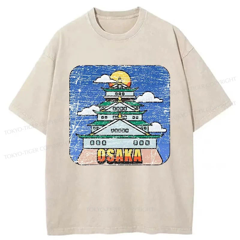 Tokyo-Tiger Osaka Castle Park Washed T-Shirt