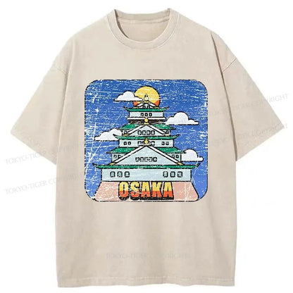 Tokyo-Tiger Osaka Castle Park Washed T-Shirt