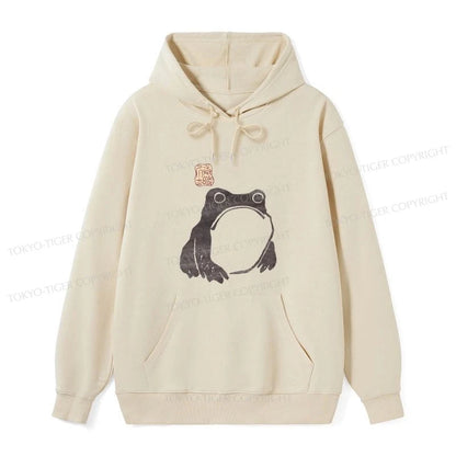 Tokyo-Tiger Matsumoto Hoji Woodblock Print Frog Classic Hoodie