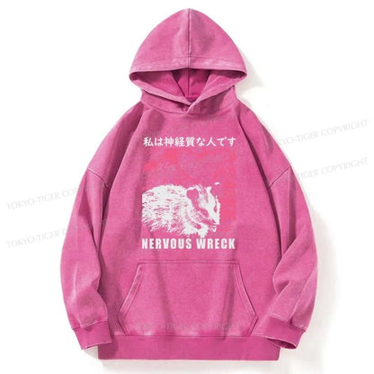 Tokyo-Tiger Nervous Wreck Washed Hoodie