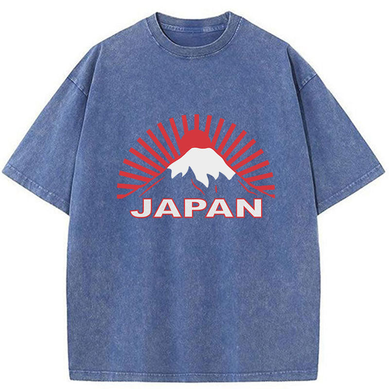 Tokyo-Tiger Japan Rising Sun Washed T-Shirt