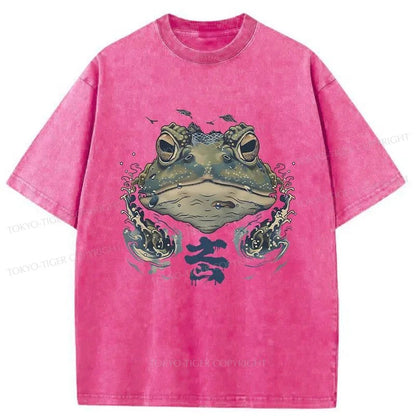 Tokyo-Tiger Scary Frog Japan Washed T-Shirt