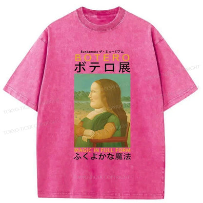 Tokyo-Tiger Botero Magic Exhibition Washed T-Shirt