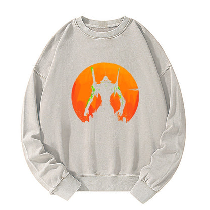 Tokyo-Tiger Robot Warrior Vintage Washed Sweatshirt