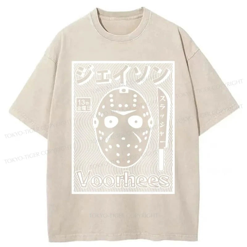 Tokyo-Tiger Killer Mask Washed T-Shirt