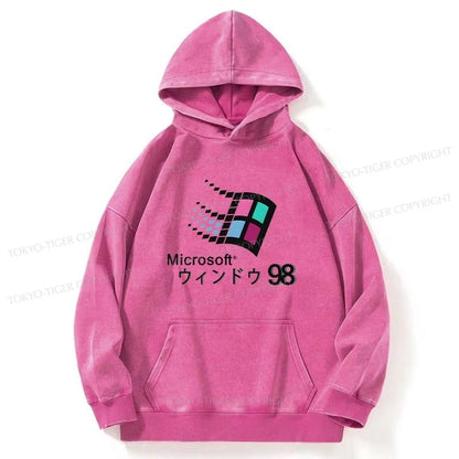 Tokyo-Tiger Microsoft Windows 98 Washed Hoodie