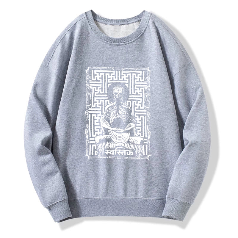 Tokyo-Tiger Sayagata Buddha Graphic Sweatshirt