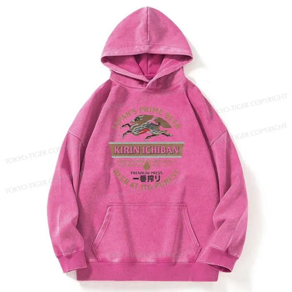 Tokyo-Tiger Kirin Ichiban Beer Japan Washed Hoodie