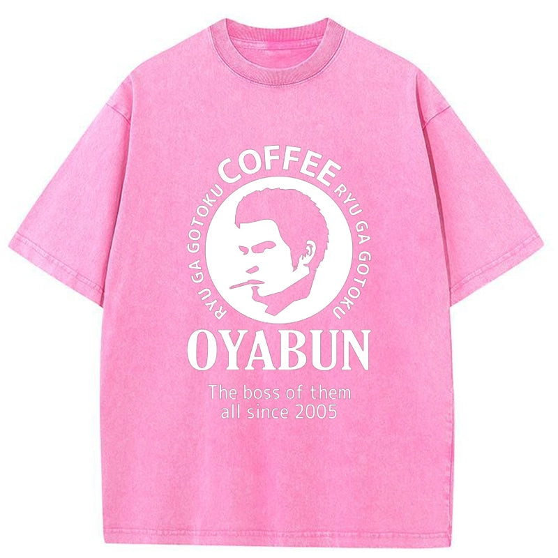 Tokyo-Tiger Janpanese Boss Coffee Washed T-Shirt