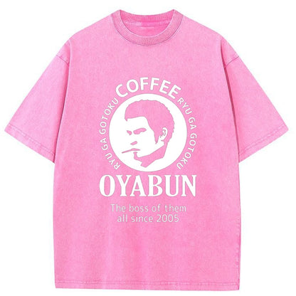 Tokyo-Tiger Janpanese Boss Coffee Washed T-Shirt