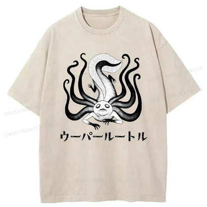 Tokyo-Tiger Terrifying Salamander Japanese Washed T-Shirt