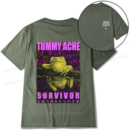 Tokyo-Tiger A Frog With Stomachache Front Back Classic T-Shirt