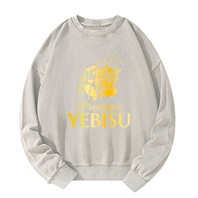 Tokyo-Tiger Yebisu Beer Golden Washed Sweatshirt