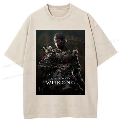 Tokyo-Tiger Black Myth Wukong Washed T-Shirt