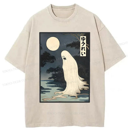 Tokyo-Tiger Creepy Japanese Ghost Washed T-Shirt