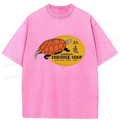 Tokyo-Tiger Japanese Tortoise Soup Washed T-Shirt