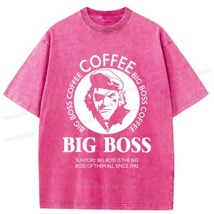 Tokyo-Tiger Big Boss Coffee Washed T-Shirt