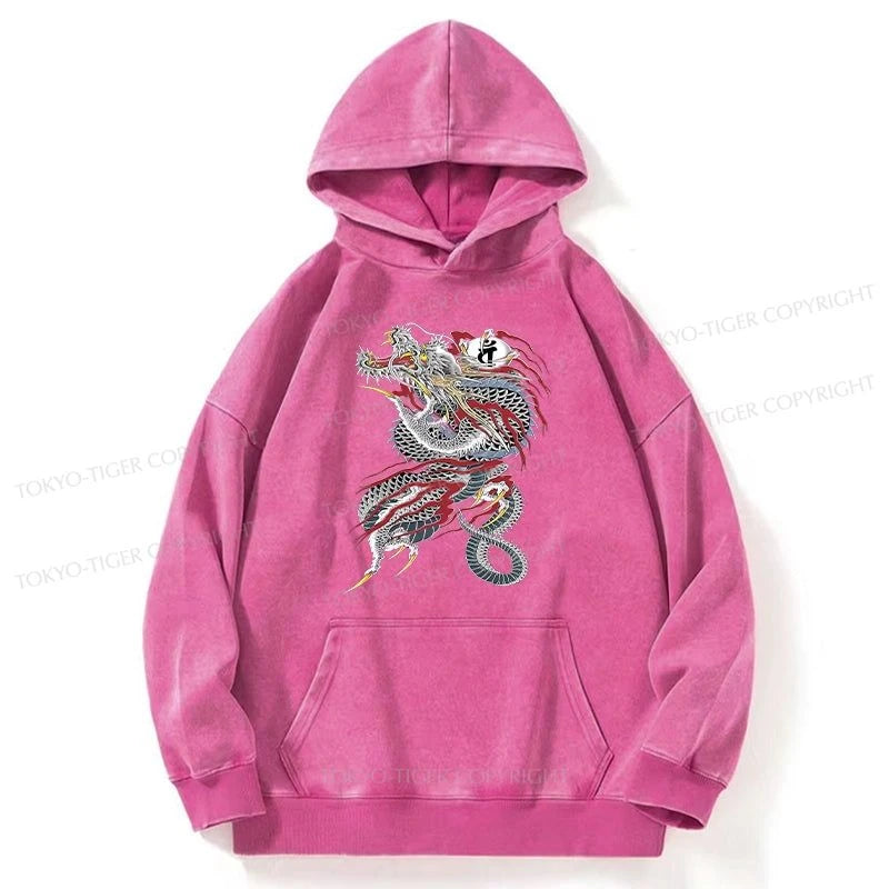 Tokyo-Tiger Dragon of Dojima Washed Hoodie