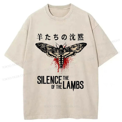 Tokyo-Tiger Ghost Moth Japanese Washed T-Shirt