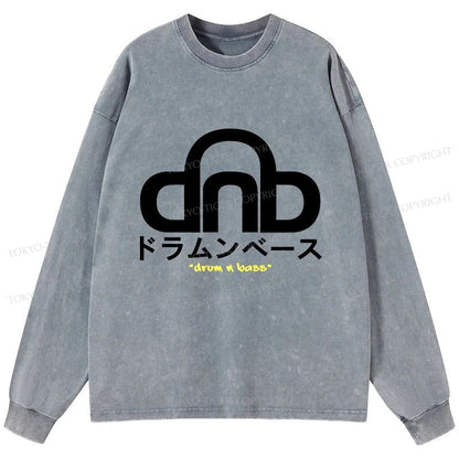 Tokyo-Tiger DNB Japan Washed Long Sleeve T-Shirt