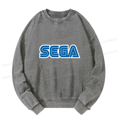 Tokyo-Tiger Sega Logo Washed Sweatshirt