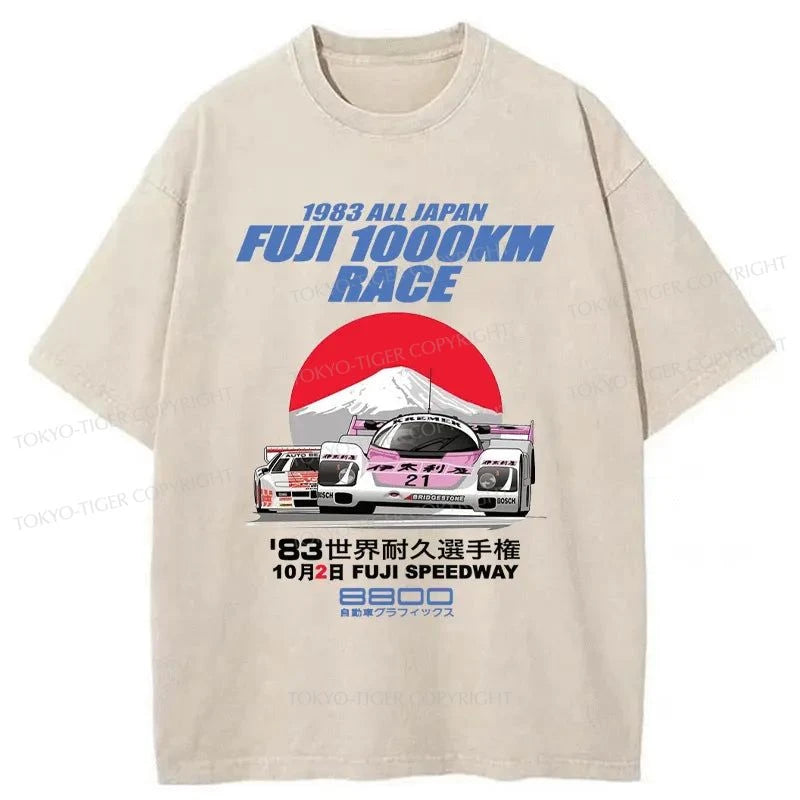 Tokyo-Tiger 1983 Fuji 1000km Race Washed T-Shirt