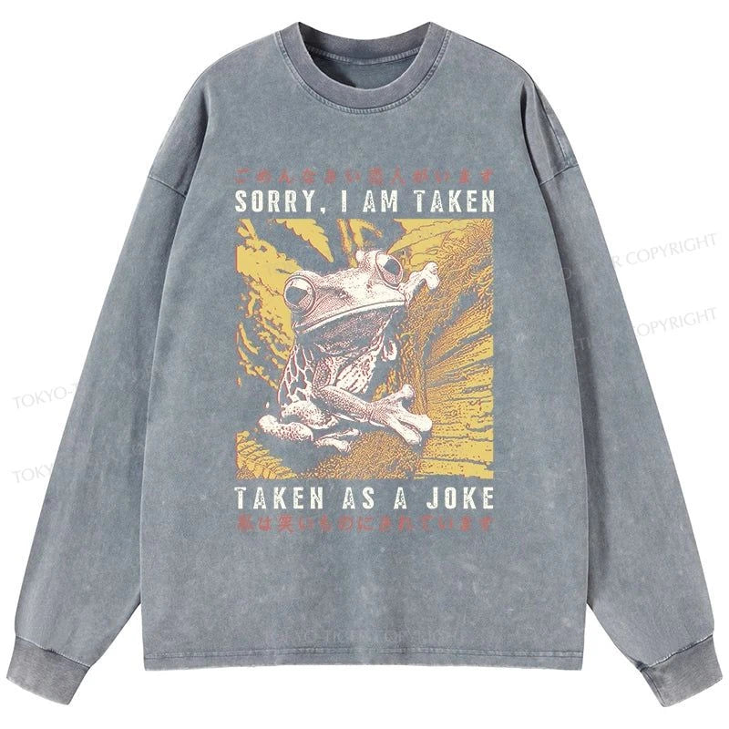 Tokyo-Tiger The Tragic Frog Japanese Washed Long Sleeve T-Shirt