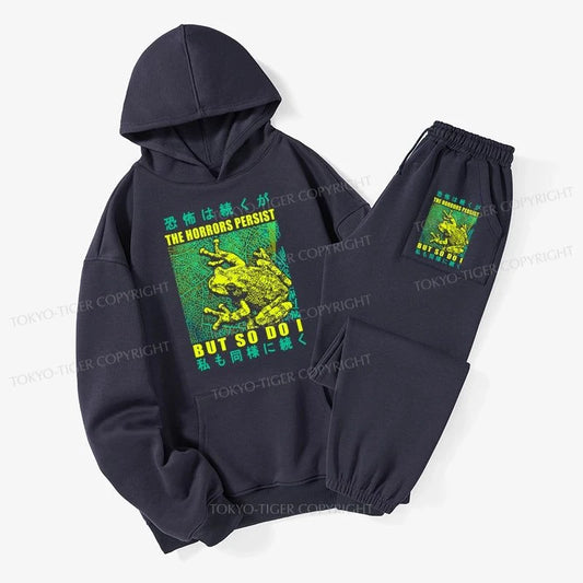 Tokyo-Tiger The Horrors Persist Forg Fleece Lined Hoodie Set