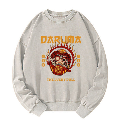 Tokyo-Tiger The Lucky Doll Washed Sweatshirt