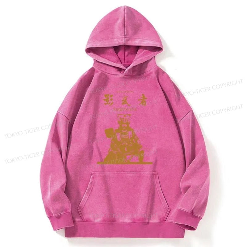 Tokyo-Tiger Japanese Shadow Samurai Washed Hoodie