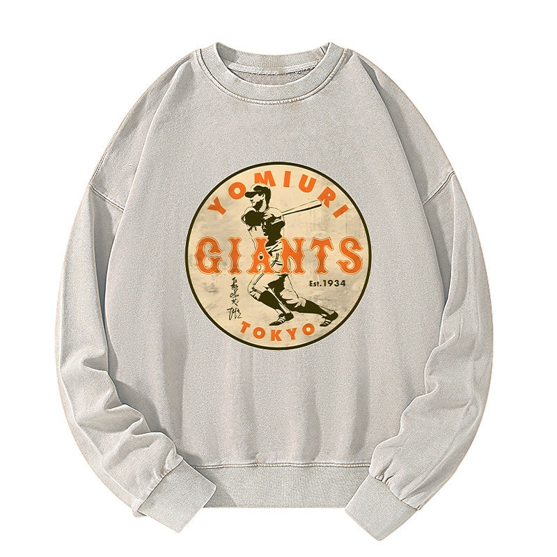 Tokyo-Tiger Yomiuri Giants Shigeru Nagashima Washed Sweatshirt