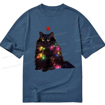 Tokyo-Tiger Christmas Lights Cat Classic T-Shirt