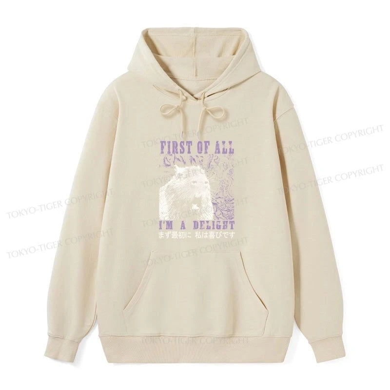 Tokyo-Tiger First Of All I'm A Delight Classic Hoodie