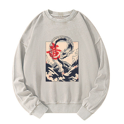 Tokyo-Tiger Sea Dragon Japanese Washed Sweatshirt