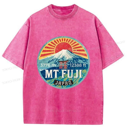 Tokyo-Tiger MT Fuji Japanese Washed T-Shirt