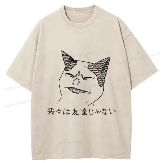 Tokyo-Tiger Cold Cat Washed T-Shirt