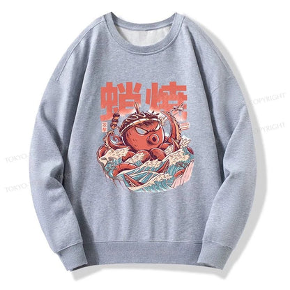 Tokyo-Tiger The Great Wave Takoyaki Japanese Sweatshirt