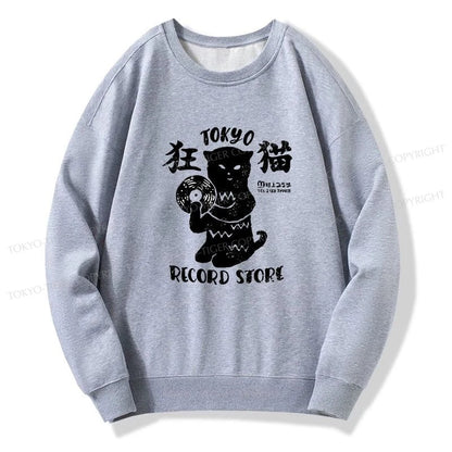 Tokyo-Tiger Tokyo Record Store Cat CD Sweatshirt