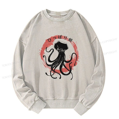 Tokyo-Tiger Vintage Octopus Japanese Washed Sweatshirt