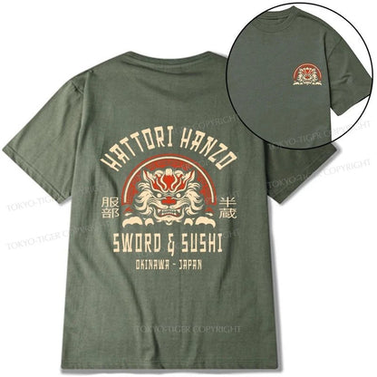 Tokyo-Tiger Hattori Hanzo Sword Front Back Classic T-Shirt