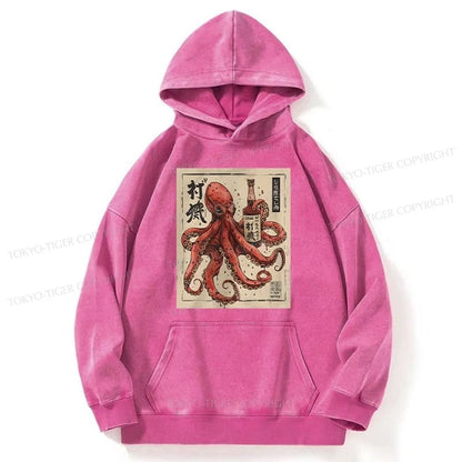 Tokyo-Tiger Osaka Saké Octopus Washed Hoodie